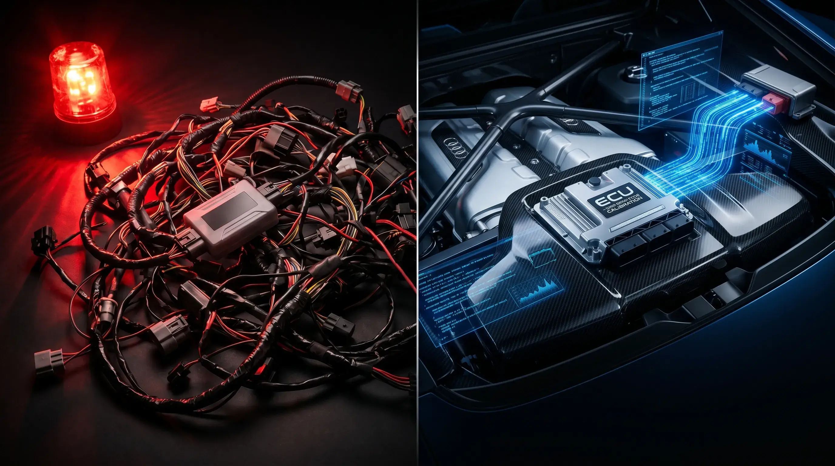 Comparação técnica entre Piggyback (módulo externo) e Remap de ECU